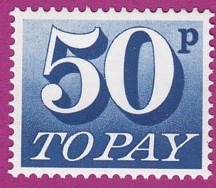 Postage Due To Pay Great Britain
