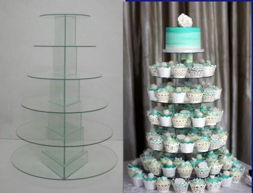  Cake  Stands  6 Tier Round Glass Cake  Cupcake Stand  FREE 