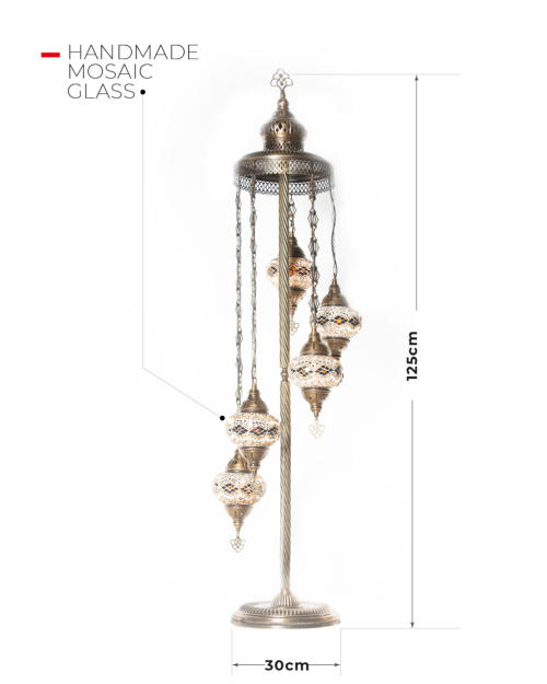 Other Lighting And Lamps Dare Toic Turkish Handmade Mosaic Dare Toic Turkish Handmade Mosaic Floor Lamp 5 In 1