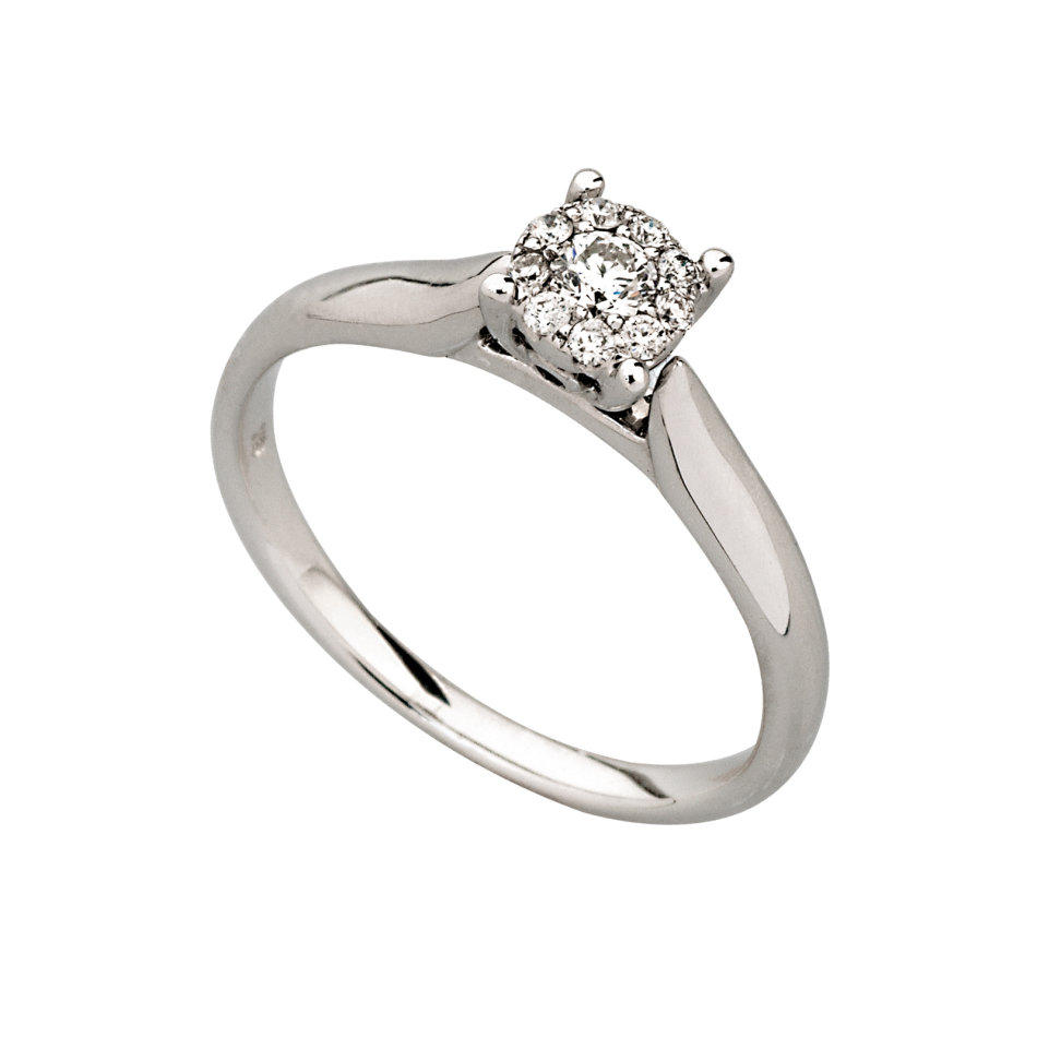 Engagement Rings - Brilliance Engagement Ring .18Ct was