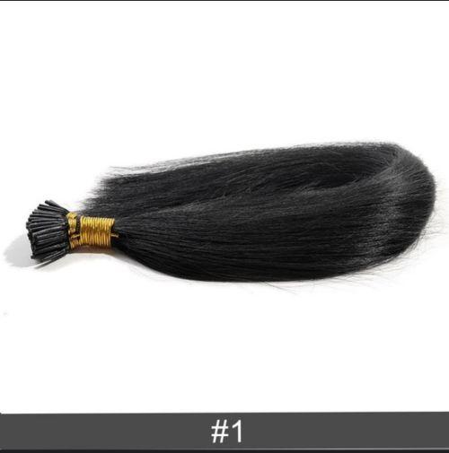 Human Hair Micro Ring Itip Hair Extensions 50 Strands 1g Thick