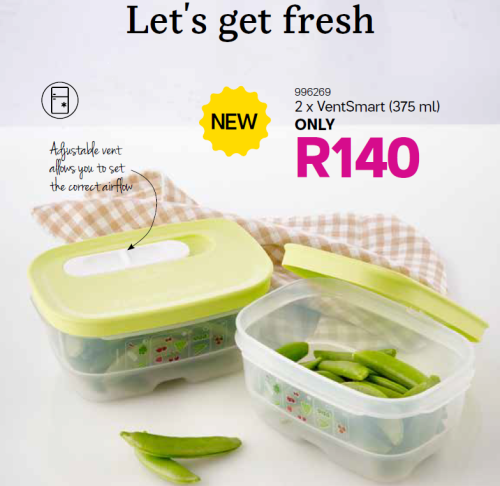 oxiderer Lave ambulance Containers - Tupperware 2 x Vent Smart 375 ML was sold for R140.00 on 4 Jun  at 00:01 by Redheart Alert in Pietermaritzburg (ID:414141896)