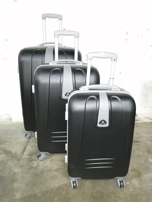 blue star set of 3 lightweight travel luggage suitcase