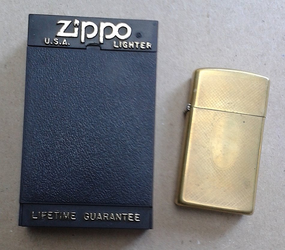 Ladies Brass Zippo Lighter USA Original box lifetime warranty