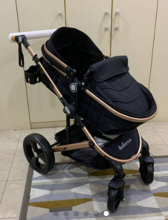 stroller belecoo pram convertible gold baby seat