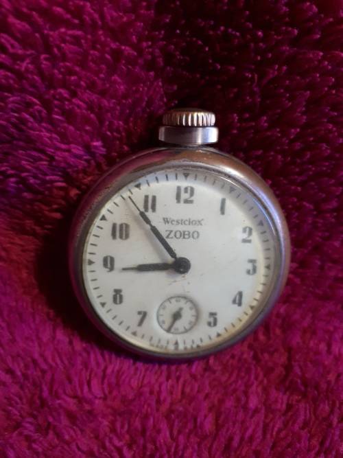 Other Clocks Circa 1950's Westclox ZOBO Pocket Watch (Working) was sold for R222.00 on 31 Jul