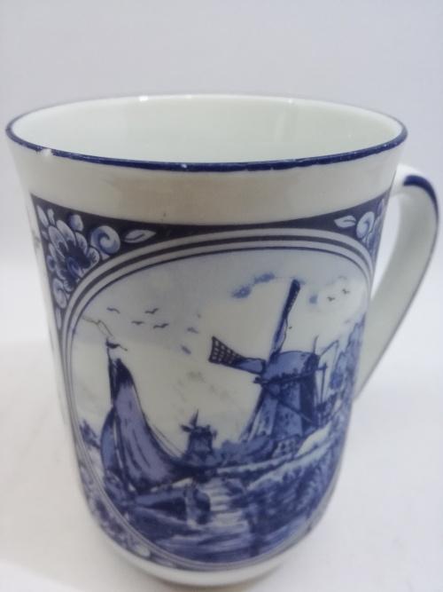 Dutch Porcelain Oude Molen Fabriek Delft Mug Fleabite Chip On The Rim See Pics Was Sold For