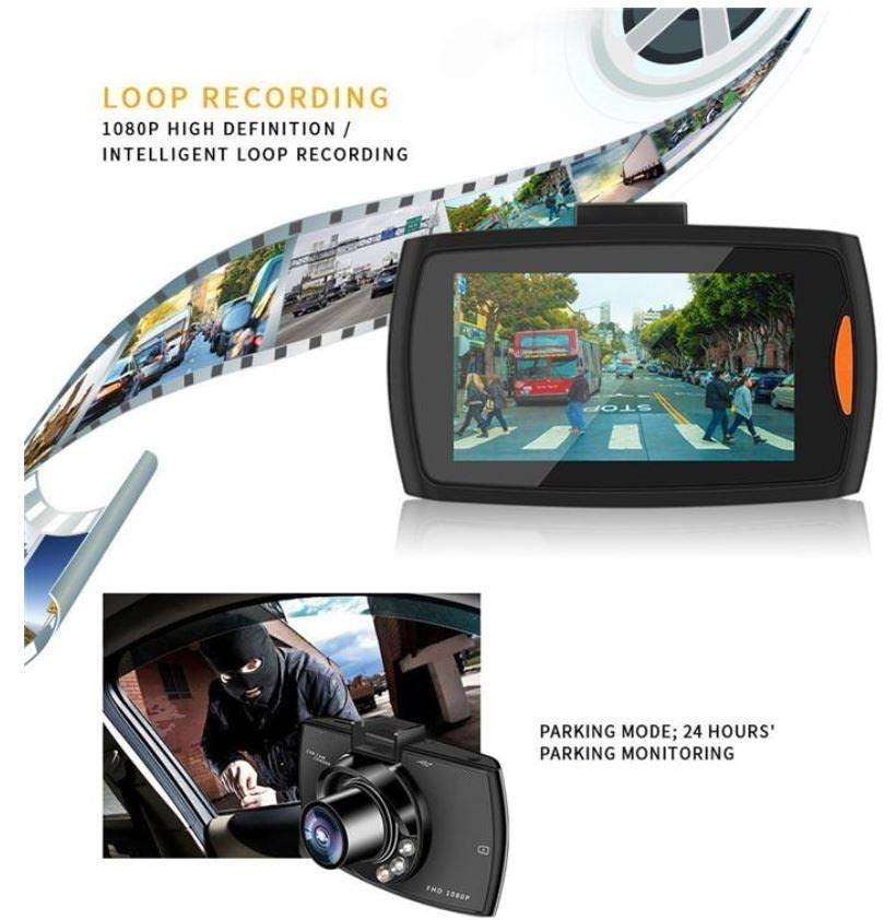 Dash Cameras Car Dash Cam full HD with GSensor, Motion Detection
