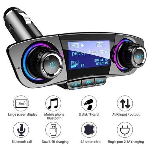 In Car Entertainment Wireless Handsfree Fm Transmitter Bluetooth
