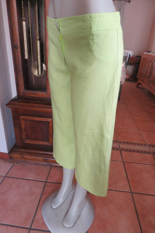 Pants & Leggings - As new,cheery neon green, cropped pants by FOSCHINI ...