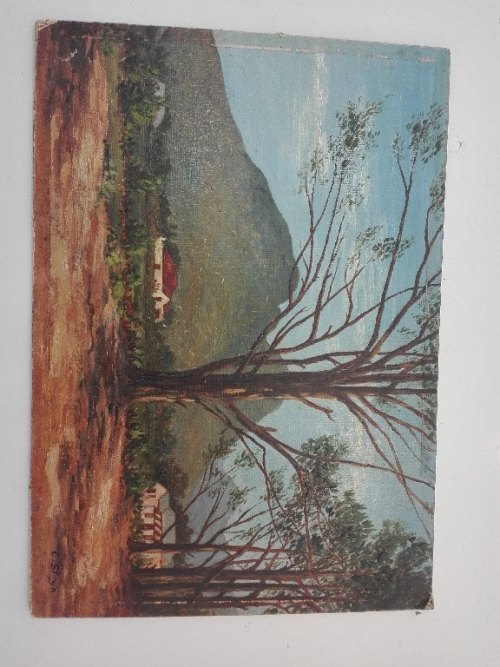 Small Original Oil Painting By C Steyn - 29cm/20,5cm