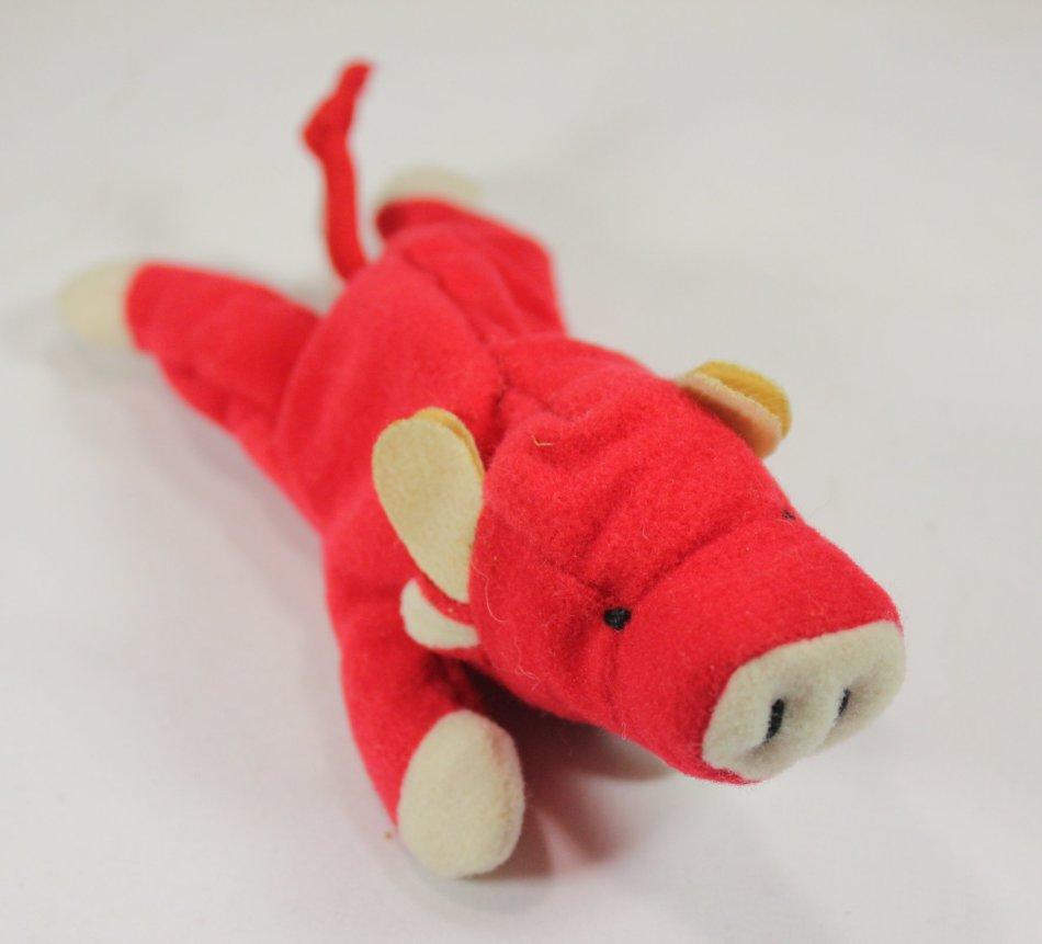 red pig beanie baby