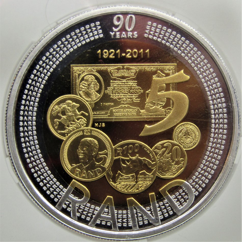 Special Circulation & Commemorative Coins - 2011 South Africa Silver R5