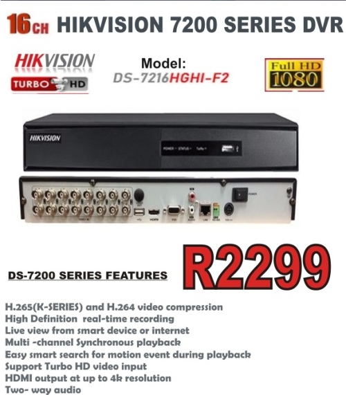 hikvision turbo hd dvr 7200 series