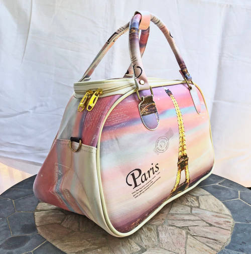 Duffle Bags Paris Themed Travel Hand Carry Bag was sold for R161.00