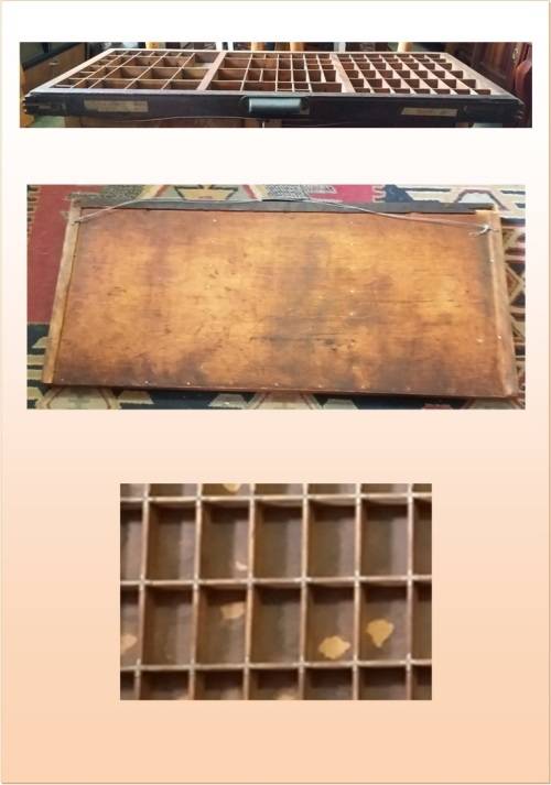 Other Antiques Collectables Antique Printers Tray Original