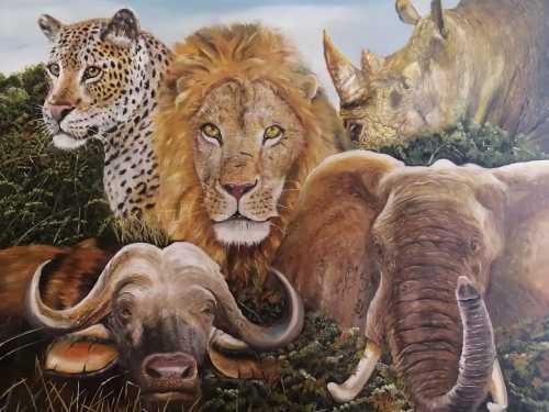 Paintings - Big 5 Painting was listed for R19,000.00 on 22 Apr at 21:01 ...