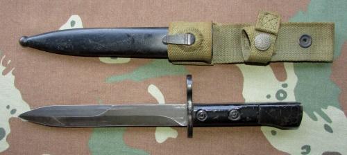 Bayonets - SADF - Uzi Bayonet with Metal Scabbard and Frog was sold for ...