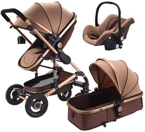 Strollers - Belecoo Baby Pram / Stroller - 3 Function Foldable Baby ...