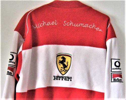 Sporting Memorabilia - MICHAEL SCHUMACHER/FERRARI FLEECE JACKET SIZE LARGE IN VERY GOOD ...