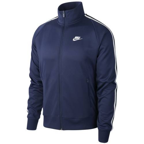 Knitwear & Hoodies - Original Mens Nike SPORTSWEAR N98 KNIT WARM-UP JACKET - AR2244-410 - LARGE 
