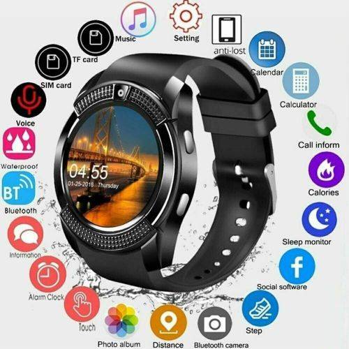 smart watch v8 gold
