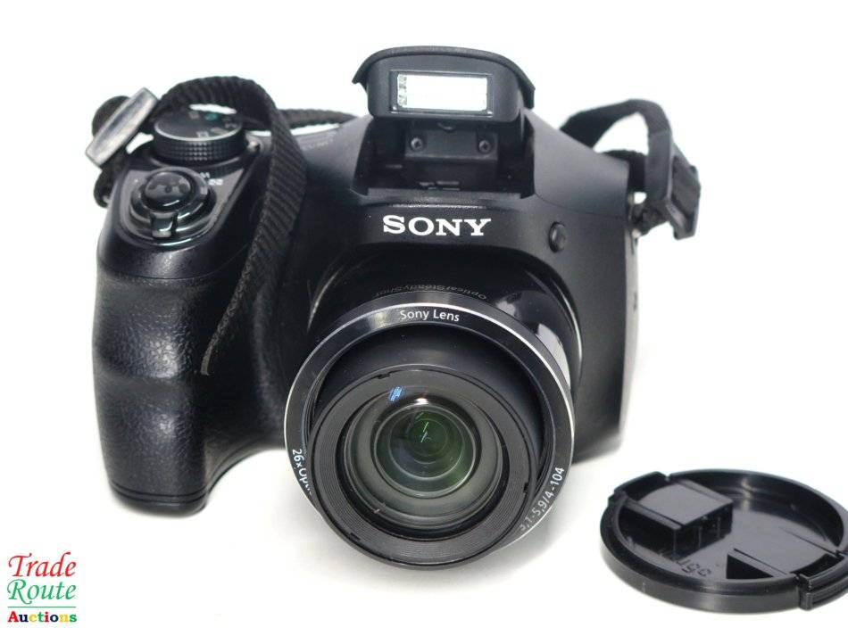 Compact Point & Shoot Sony Cybershot DSCH200 Black 20.1MP 26X