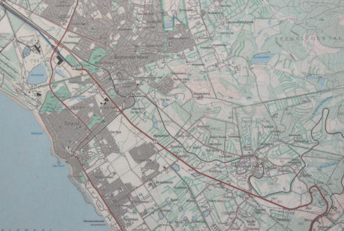 Maps - Topographical Map of Somerset West Laminated Blockmounted was ...