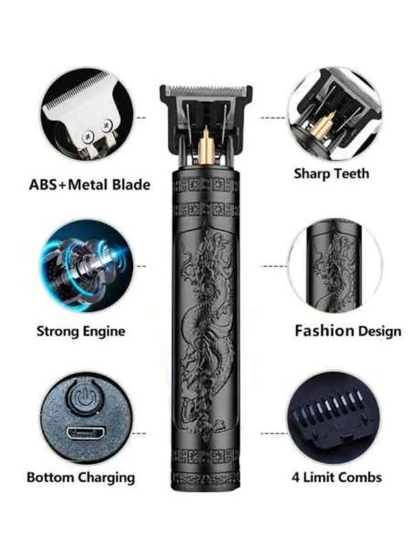 Electric Shavers - Vintage Old School Black Dragon Rechargable T9 Super ...