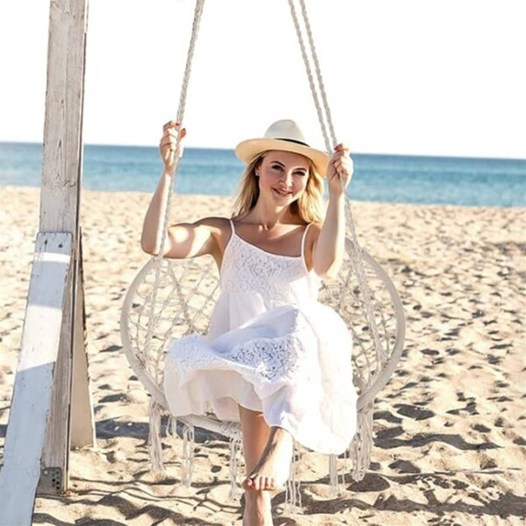 Swings & Slides Hammock rocking chair Nordic style hanging tassel