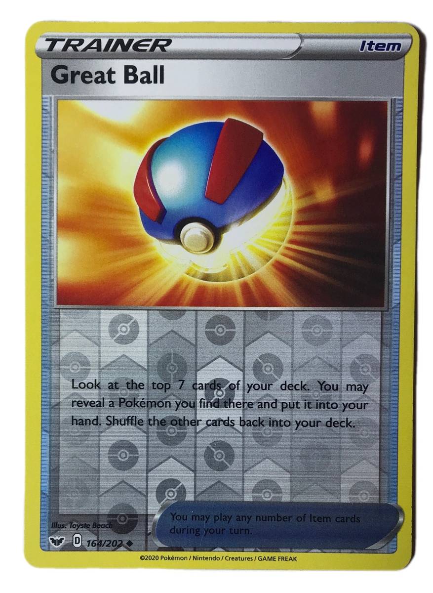 Trading Cards Pokémon TCG Sword And Shield Great Ball 164/202