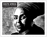 Miriam Makeba on stamp